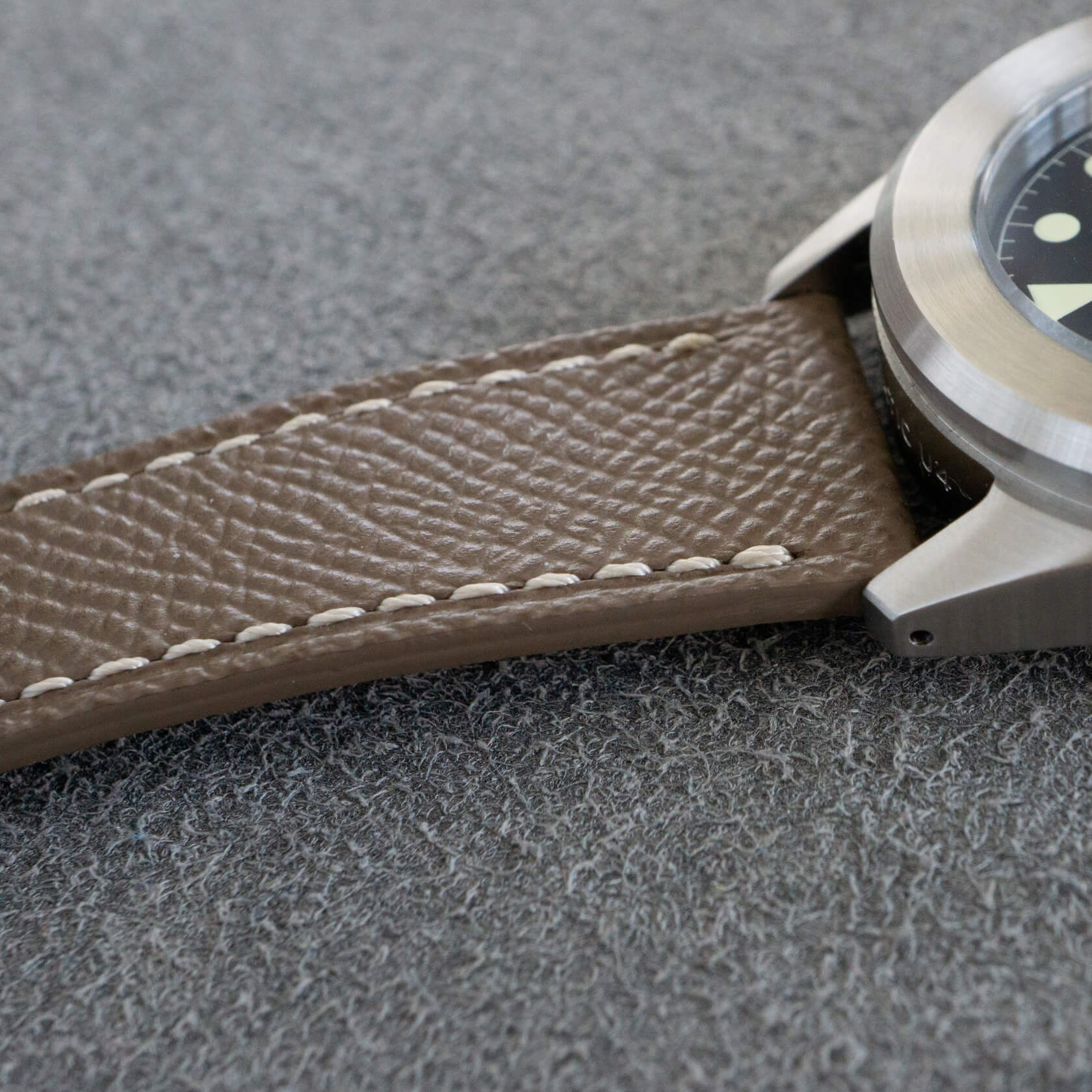 Sestriere Leather Watch Strap stitching