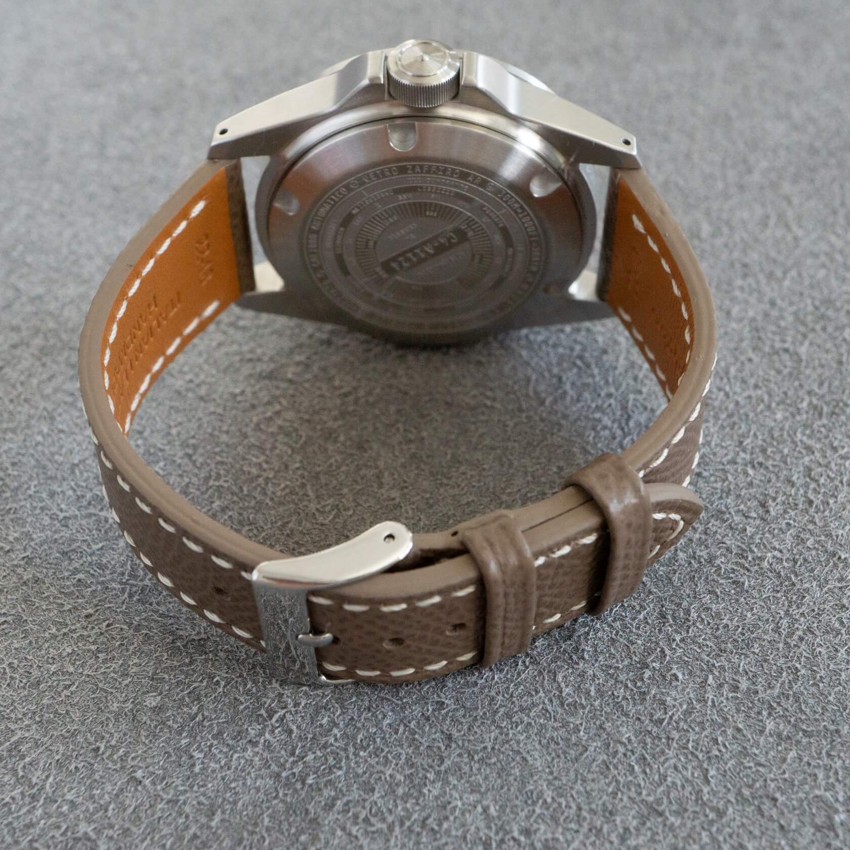 Sestriere Leather Watch Strap on a watch